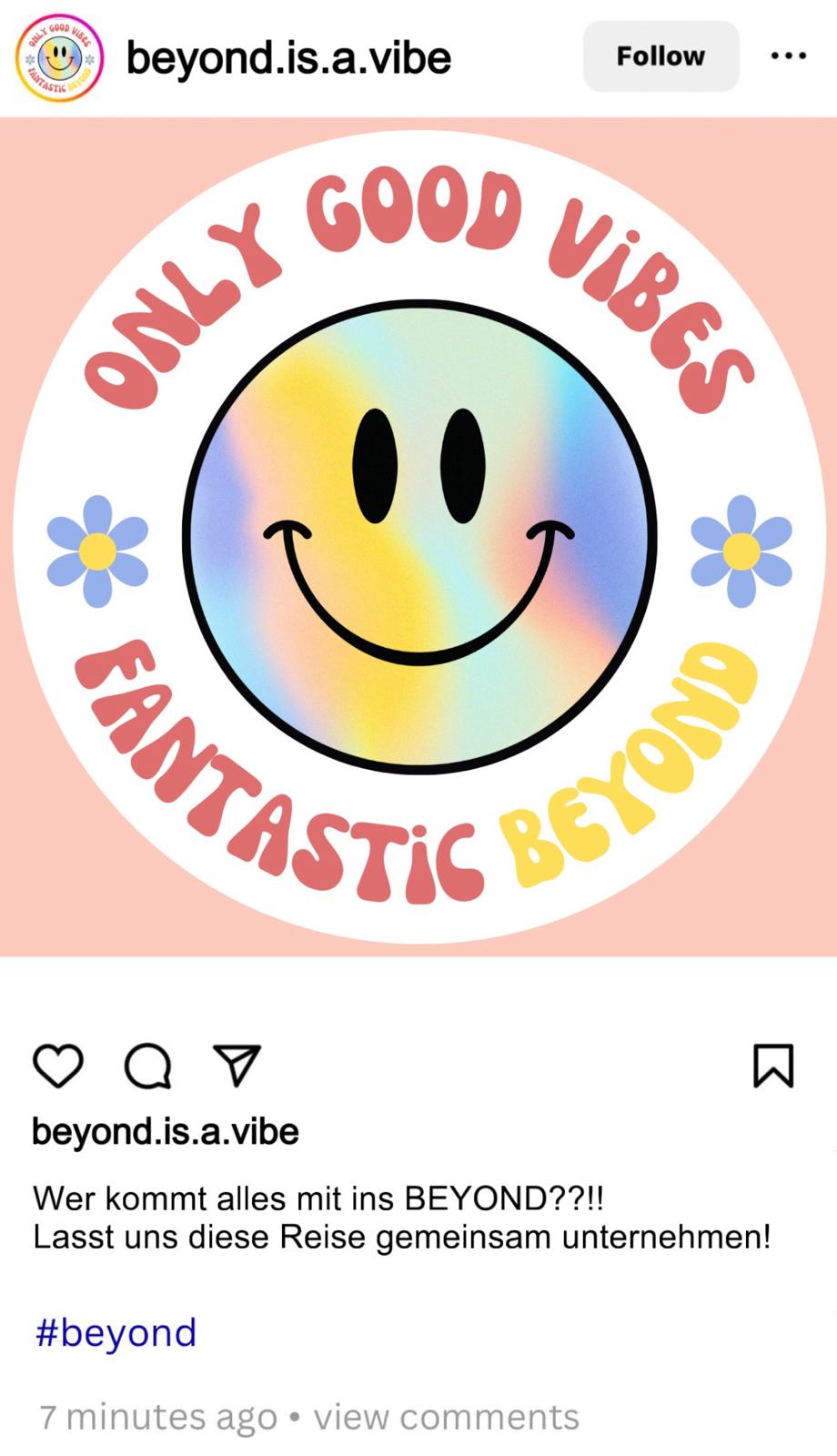 Instagram Post von "Beyond is a vibe"